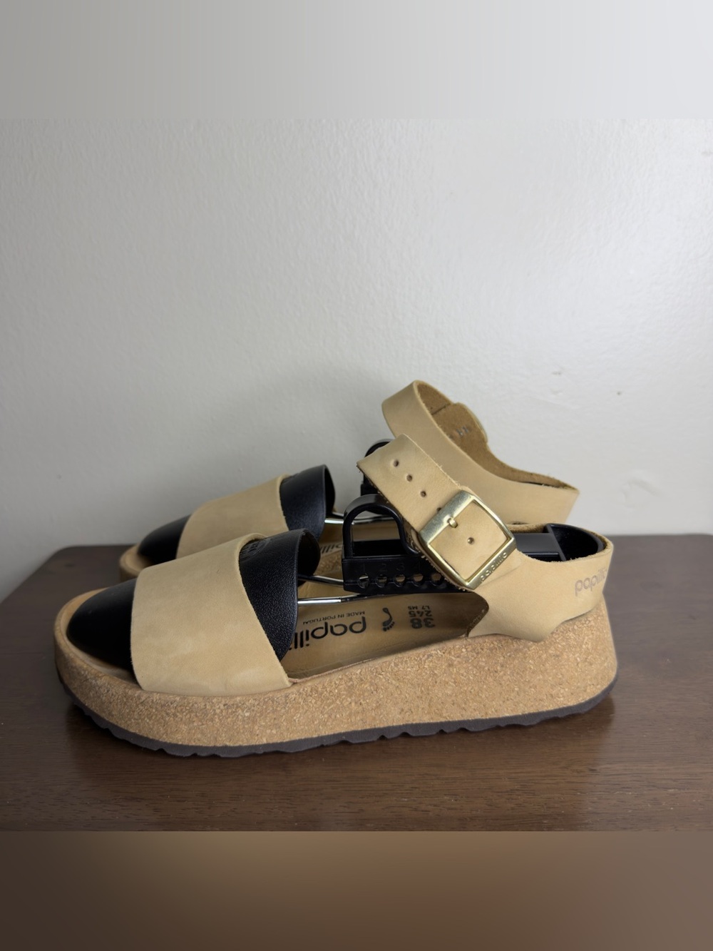 Papillio by Birkenstock Glenda Tan Leather Sandals 7 Womens